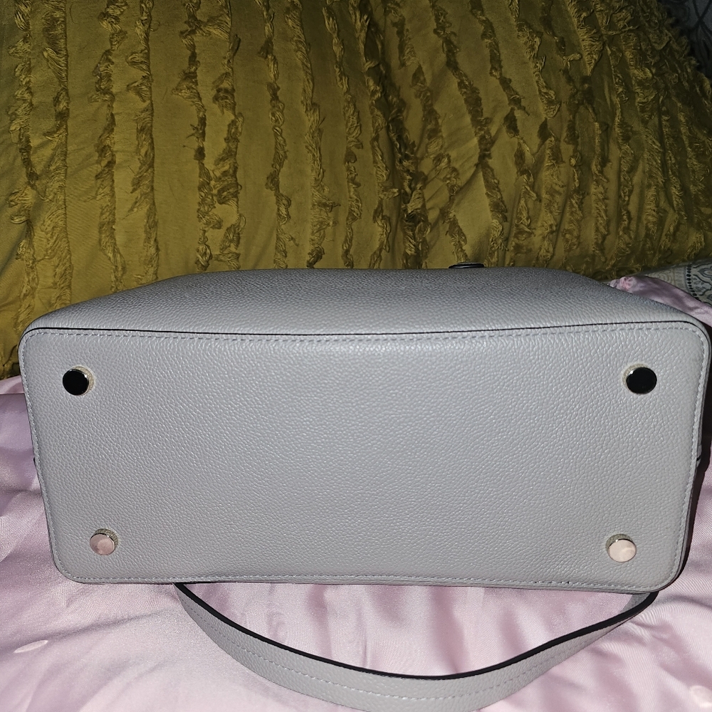 Kate Spade triple-compartment satchel convertible  - Taupe color - Picture 10 of 14